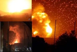 طائرات "عاصفة الحزم" تدمر مخزنا لأسلحة الحوثيين (فيديو)