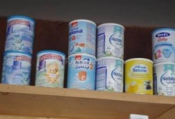 اختفاء لبن الأطفال المدعم من الفيوم