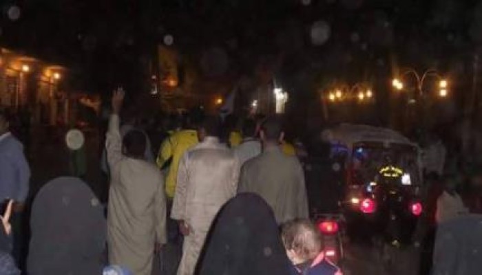 مسيرة ليلية ب مدينة المنيا رفضا لحكم العسكر