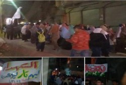 البحيرة: ثوار كفر الدوار ينتفضون بمسيره ليلية رفضا لانتهاكات العسكر و أحكام الإعدامات