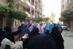 الشرقية:  مسيرة لثوار الزقازيق تجوب حي الزهور