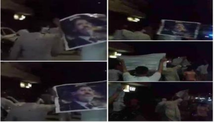 مسيرة ليلية مفاجئة بالقرب من مديرية الامن بالأقصر