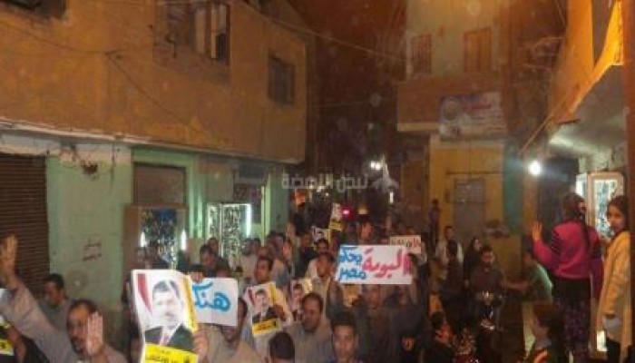 ثوار المنصورية يختتموت فعاليات أسبوع "مصر في خطر" بمسيرة ليلية