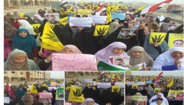 ثوار الشرقية ينددون بجرائم حكم العسكر في "فاقوس" و"الحسينية" .. جمعة (مصر لن تركع)