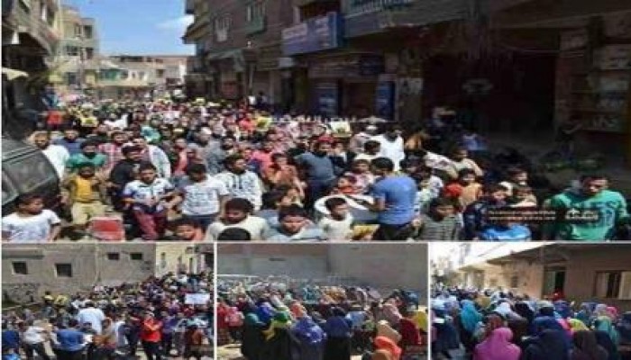 ناهيا تنتفض فى مسيرة حاشدة  فى جمعة "الثورة لن تركع".