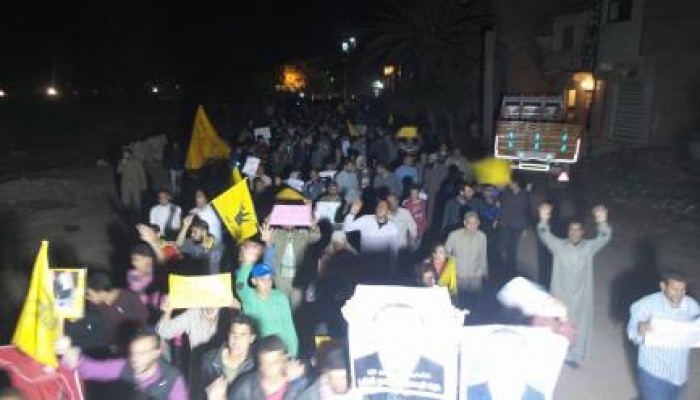 كفر الشيخ: مسيرة ليلية لثوار بلطيم ضمن فعاليات "الثورة لن تركع"