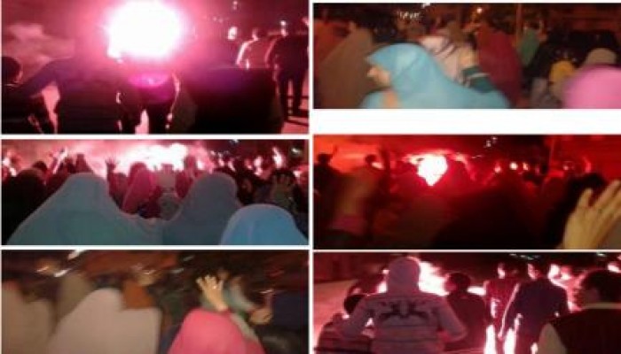 مسيرة ليلية لثوار دمياط في قلب دمياط تهتف "الثورة لن تركع"