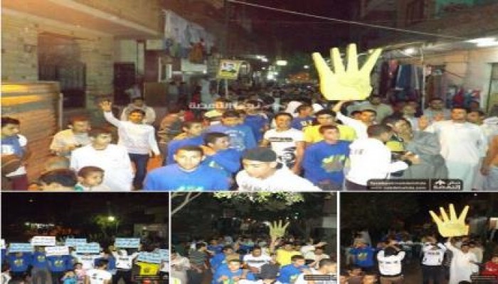 الجيزة: مسيرة ليلية لثوار منشية رضوان ضد العسكر