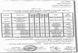 ننشر جداول امتحانات الشهادة الإبتدائية والإعدادية بسوهاج
