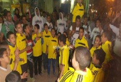 الجيزة: مسيرة ليلية بقرية عبد الصمد لأولتراس مصر سياسي بأسبوع "الثورة لن تركع"