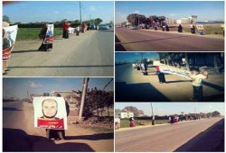 سلسلة بشرية منددة بأحكام الإعدام بـ "طلخا" بالدقهلية‬