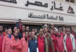 إضراب عمال "غاز مصر" بالغربية عن العمل