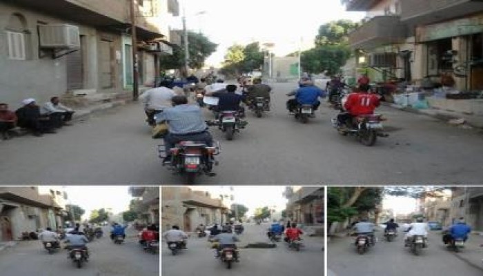 الأقصر: مسيرة بالدرجات البخارية وسط المدينة