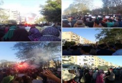 مسيرة لطلاب وطالبات جامعة الأزهر بالحى السادس تنديدا بإرسال جيش الانقلاب في حرب اليمن