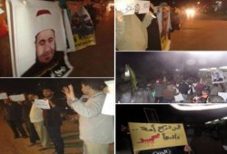 وقفة حاشدة وسلسلة بشرية لثوار دمياط