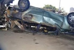 مصرع وإصابة 5 بينهم ضابطان في انقلاب سيارة بالشرقية