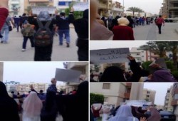 مسيرة لشباب ضد الانقلاب بدمياط الجديدة