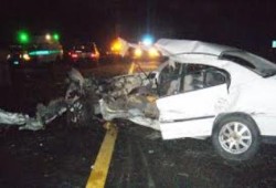 نحس الانقلاب:  مصرع سيدة وطفليها فى حادث بطريق "القطامية - السويس"