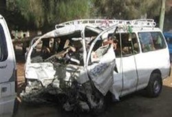 عهد السفاح : دماء المصريين علي الإسفلت مصرع وإصابة 9 في تصادم بسوهاج