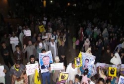 ثوار بلطيم في اعتصام جزئي يعلنون عن غضبهم لأحكام الاعدام على شرفاء الوطن