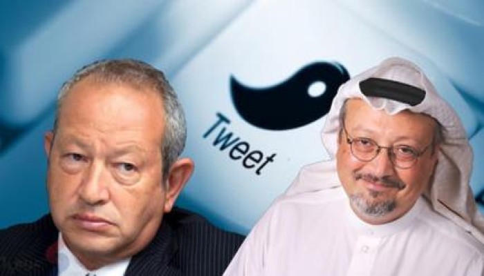 مشادة كلامية على "تويتر" بين ساويرس وخاشقجي حول موقف الانقلاب من "عاصفة الحزم"