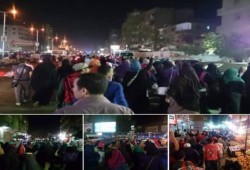 مسيرة ليلية مناهضة للانقلاب بشبرا الخيمة في ختام أسبوع "الثورة لن تركع"