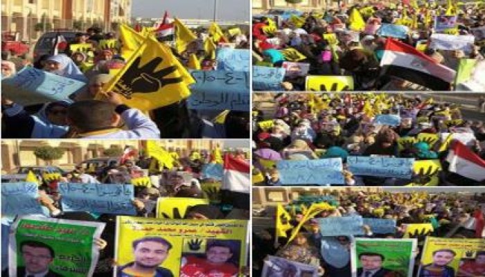 ثوار فاقوس ينتفضون ضمن فعاليات "أوقفوا إعدام الوطن"