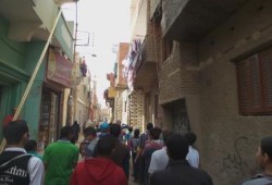 بني سويف : شباب اشمنت خلال مسيرة ضد الانقلاب يرددون " لن تركع امة قاءدها محمد "