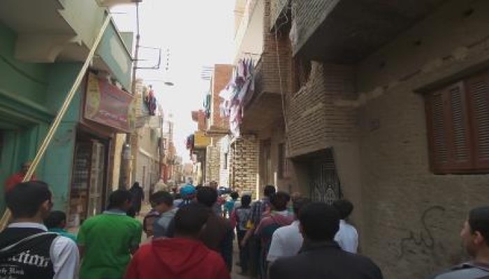 بني سويف : شباب اشمنت خلال مسيرة ضد الانقلاب يرددون " لن تركع امة قاءدها محمد "