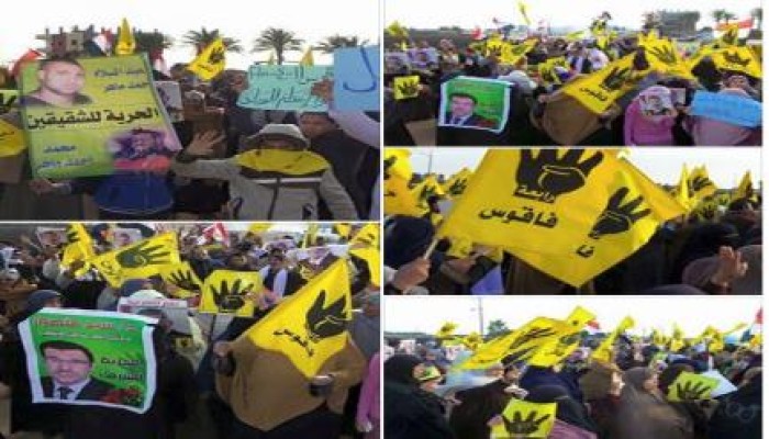 مسيرات صباحية حاشدة بالشرقية "رغم الأمطار" ضمن فعاليات "أوقفوا إعدام الوطن"