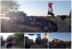 مسيرة بالدرجات البخارية لثوار البصارطة بدمياط