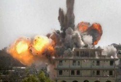 ثوار سوريا يعلنون تفجير مبنى المخابرات الجوية بحلب