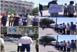 احتجاجا على عدم تنفيذ أحكام القضاء: وقفة لمعلمى الأقصر أمام ديوان عام المحافظة