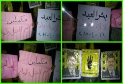 شمال سيناء: وقفة لثوار بئر العبد بختام فعاليات أسبوع "أوقفوا إعدام وطن"