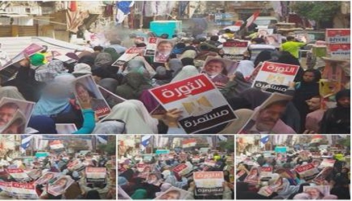 مسيرة حاشدة لثوار المعادي ضمن فعاليات جمعة "الصمود طريق النصر"