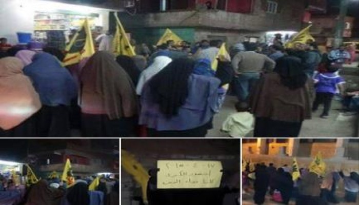 القليوبية: مسيرة ليلية بمركز طوخ فى جمعة "الصمود طريق النصر"