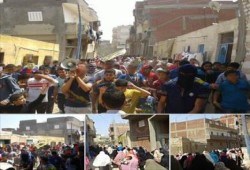 تحت شعار "الصمود طريق النصر"..ثوار حوش عيسي ينتفضون في مسيرتين رفضا لجرائم الانقلاب