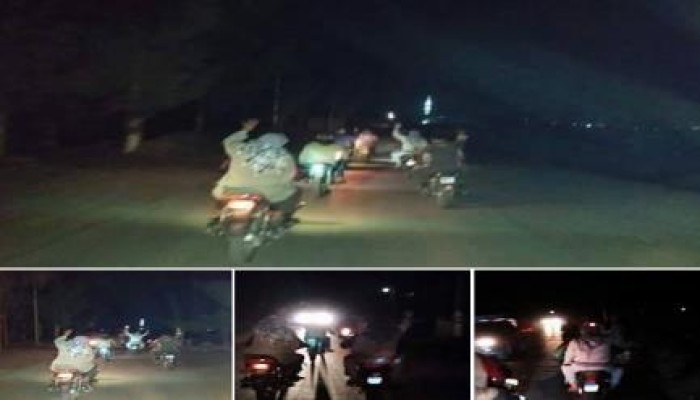 مسيرة بالدراجات البخارية ضد حكم العسكر بطوخ