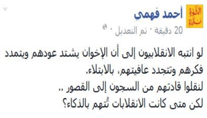 فهمي: الإخوان جماعة يشتد عودها بالابتلاء .. ويتمدد فكرها تحت المحن