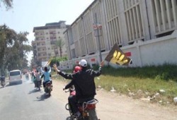 بالفيديو :مسيرة بالدراجات البخارية لشباب ضد الانقلاب بدمياط