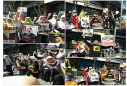 وقفة لمناهضي الانقلاب أمام قنصلية مصر بنيويورك تنديدا بالحكم على الرئيس مرسي