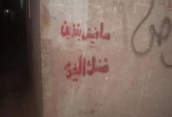 "ضنك" تدشن حملة كتابة على الحوائط بإحدى قرى الفيوم تنديدا بسوء الأحوال المعيشية