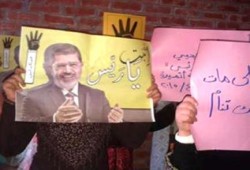 الدقهلية: وقفة إحتجاجية لـ حركة زهرات ضد الإنقلاب بمركز ميت غمر