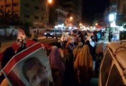 مسيرة ليلية مناهضة للانقلا العسكري لثوار ديرب نجم بالشرقية