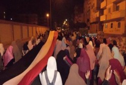 مسيرة حاشدة رفضا للانقلاب العسكري بالسادات