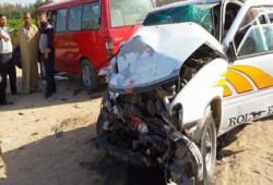 نحس الانقلاب: قتيل و14 مصابا فى حادث تصادم بطريق أبو شلبي فاقوس