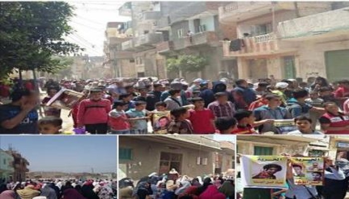 البحيرة :  مسيرة حاشدة لثوار حوش عيسي " تحية لصمود الرئيس "