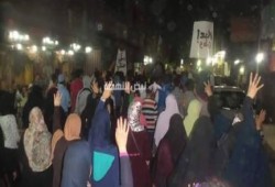 مسيرة ليلية رافضة للانقلاب العسكرى بإمبابة