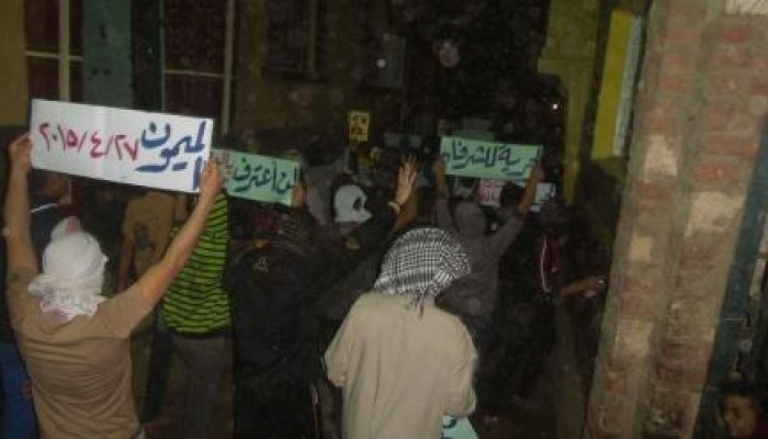 6 مسيرات ليلة ببني سويف ضد إستمرار حصار الميمون