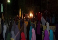 دمياط: وقفة حاشدة لثوار البصارطة تحيي صمود الرئيس